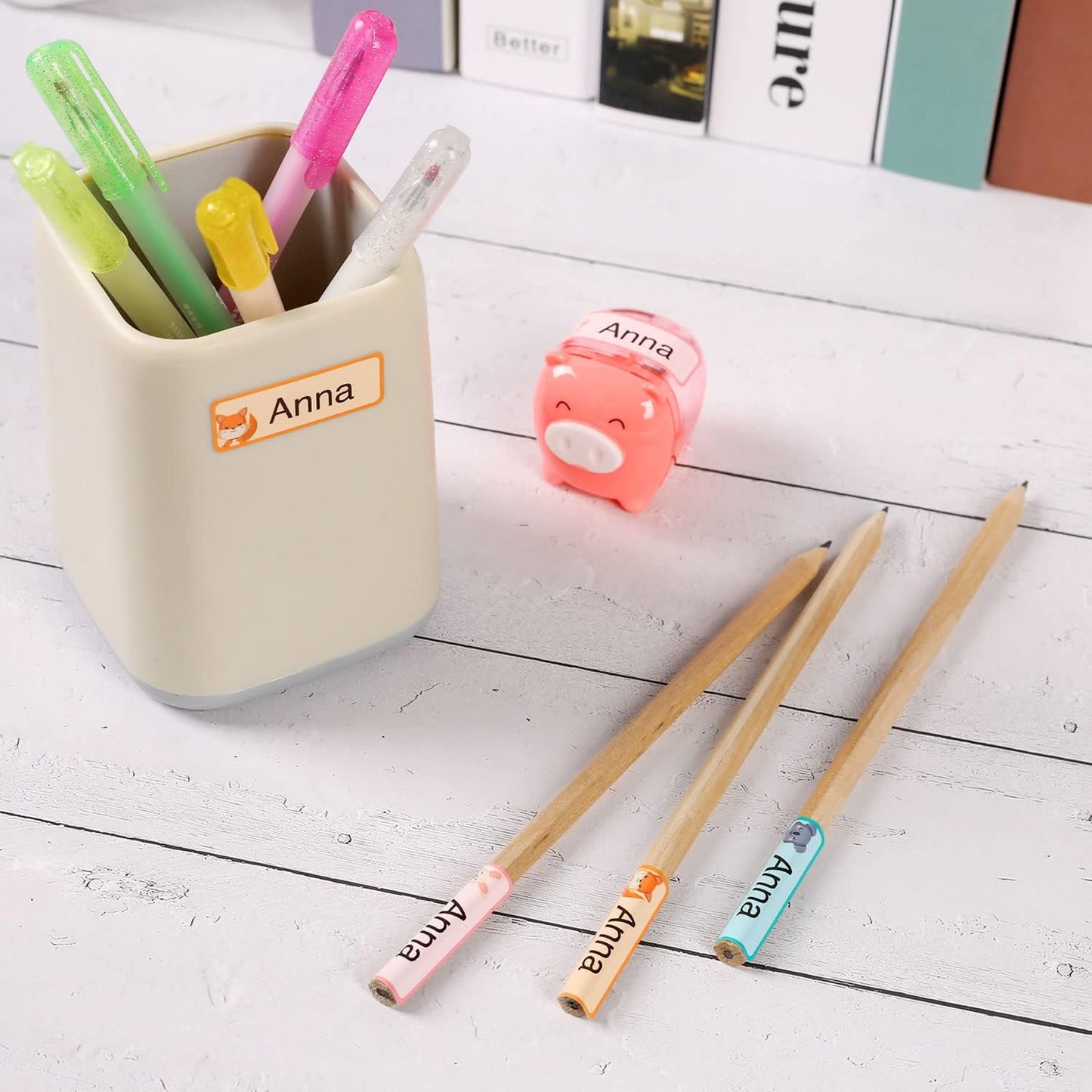 155 Pcs D11/D110/D101 Label Maker Tape Name Bubble Address Waterproof Label Sticker for Daycare Kids Bottles Mason Jars Spice Food Container Kitchen Pantry Wedding School Supplies-Cute Animals
