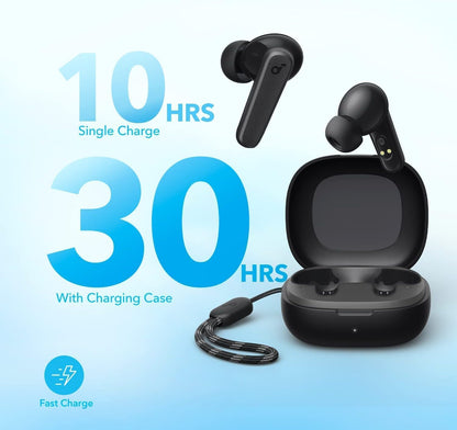 by  P20I True Wireless Earbuds, 10Mm Drivers with Big Bass, Bluetooth 5.3, 30H Long Playtime, IPX5 Water-Resistant, 2 Mics for AI Clear Calls, 22 Preset Eqs, Customization via App