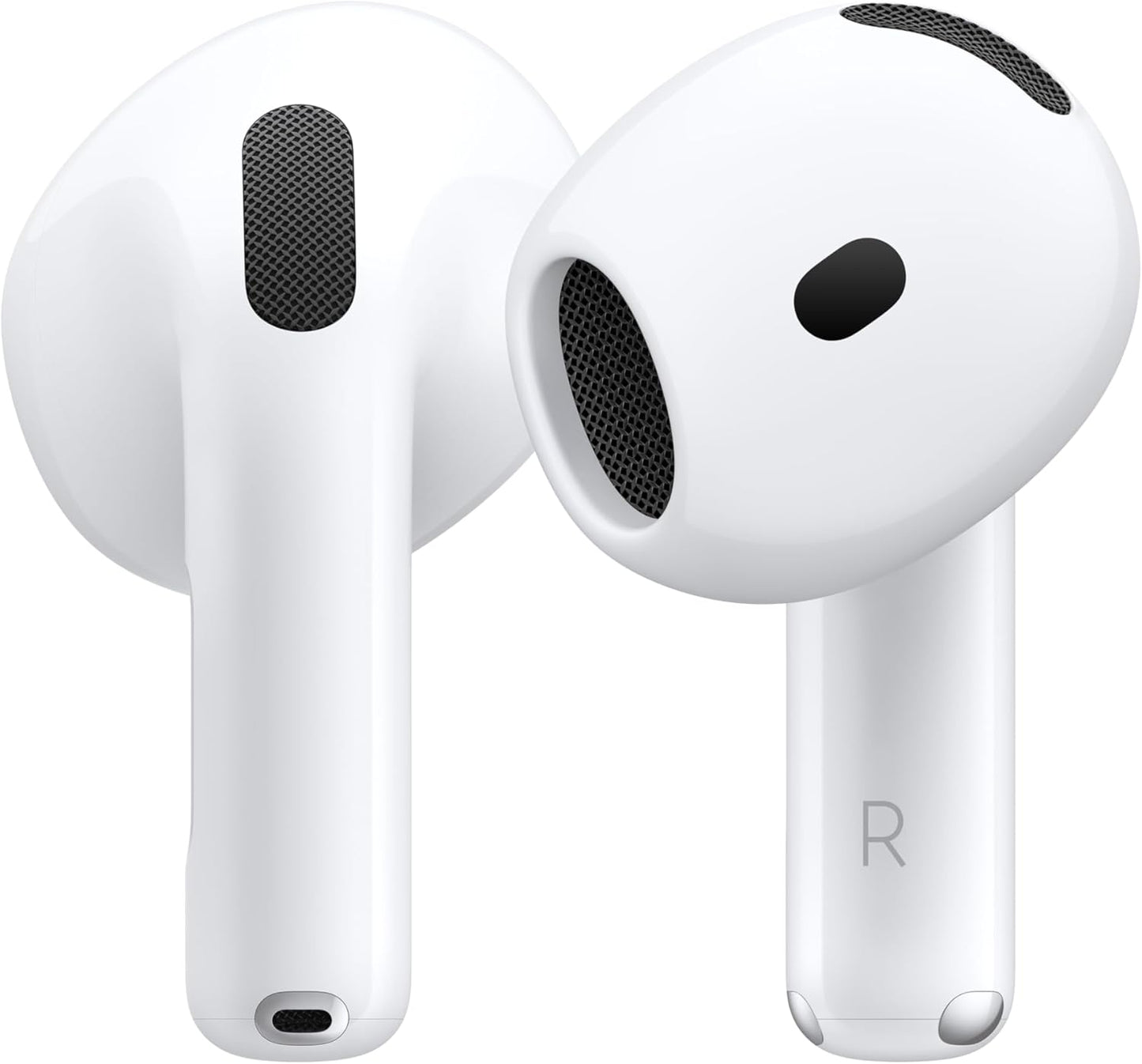 Airpods 4 Wireless Earbuds, Bluetooth Headphones, Personalised Spatial Audio, Sweat and Water Resistant, USB-C Charging Case, H2 Chip, up to 24 Hours of Battery Life, Effortless Setup for Iphone