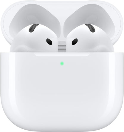 Airpods 4 Wireless Earbuds, Bluetooth Headphones, Personalised Spatial Audio, Sweat and Water Resistant, USB-C Charging Case, H2 Chip, up to 24 Hours of Battery Life, Effortless Setup for Iphone
