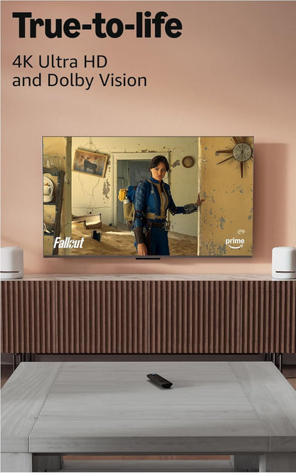 Fire TV Stick 4K plus Streaming Device, Supports Wi-Fi 6, Dolby Vision/Atmos, HDR10+, Find TV Programmes Faster with Alexa+