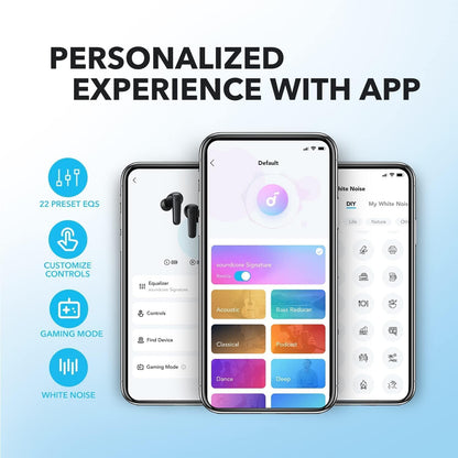by  P20I True Wireless Earbuds, 10Mm Drivers with Big Bass, Bluetooth 5.3, 30H Long Playtime, IPX5 Water-Resistant, 2 Mics for AI Clear Calls, 22 Preset Eqs, Customization via App