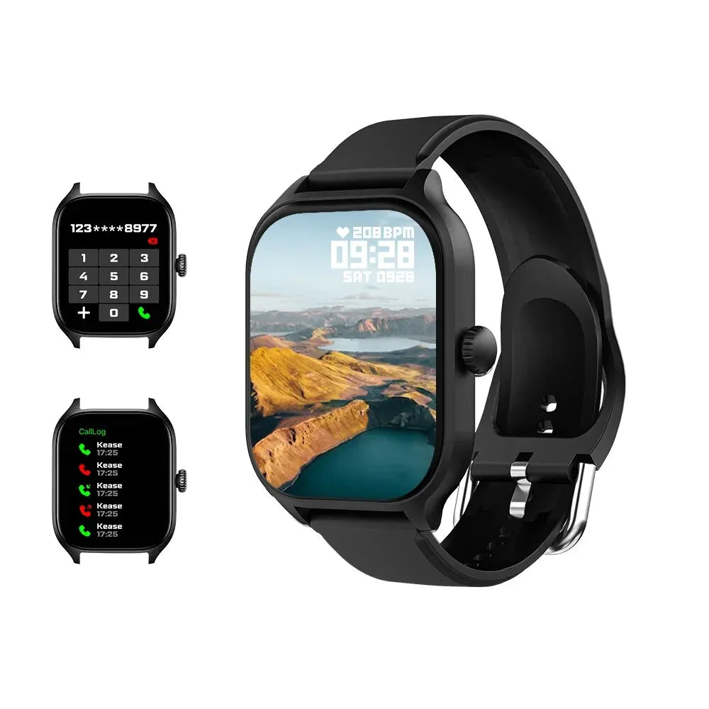 H9 New Smart Watch 2.01 Inch HD Display Answer Make Call Message Preview Sport Modes DIY Dial Weather Forecast for Men Women