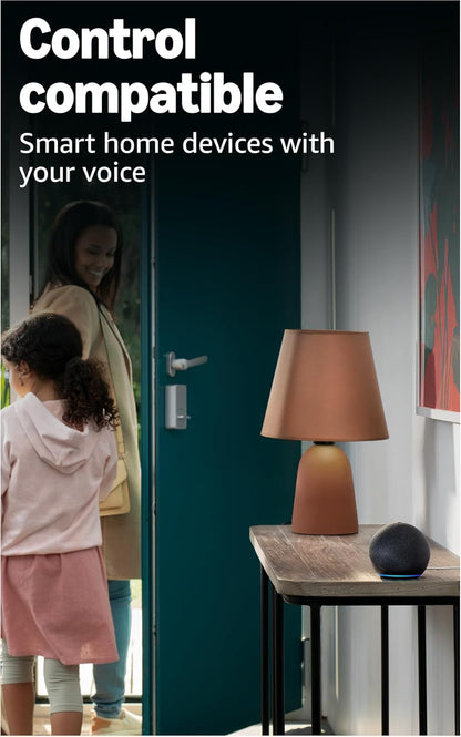 Echo Dot (Newest Gen) | Bluetooth Smart Speaker with Big Vibrant Sound and Wi-Fi | Glacier White, with Alexa+ Early Access