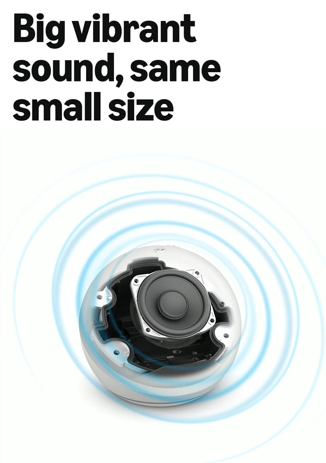 Echo Dot (Newest Gen) | Bluetooth Smart Speaker with Big Vibrant Sound and Wi-Fi | Glacier White, with Alexa+ Early Access