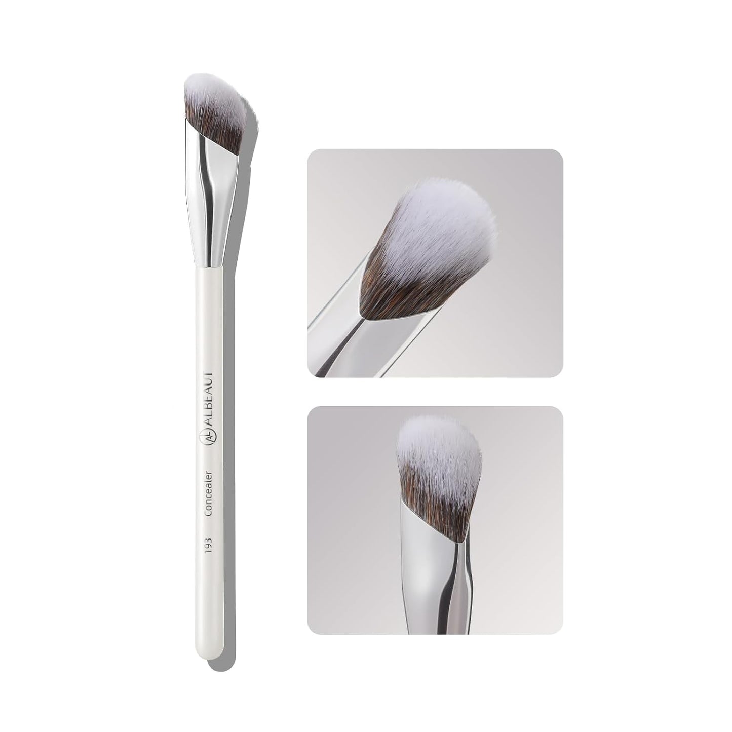 Concealer Brush, Angled under Eye Makeup Small Foundation Precision Face Blending Brush (193 Concealer Brush), 1Pc